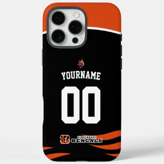 Personalized Bengals Jersey American Football iPhone 16 Pro Max Case
