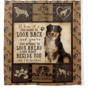 Personalized Bermese Mountain Dog Blanket Gift Shower Curtain