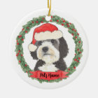 Personalized Bernedoodle Santa Hat Christmas