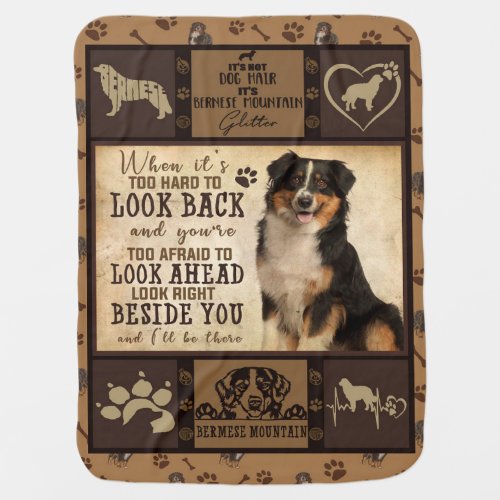 Personalized Bernese Mountain Dog Blanket Gift