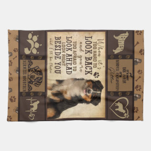 Personalized Bernese Mountain Dog Blanket Gift Kitchen Towel