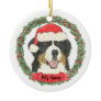 Personalized Bernese Mountain Dog Ceramic Ornament
