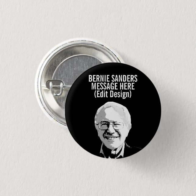 Personalized Bernie Sanders Button (Front & Back)