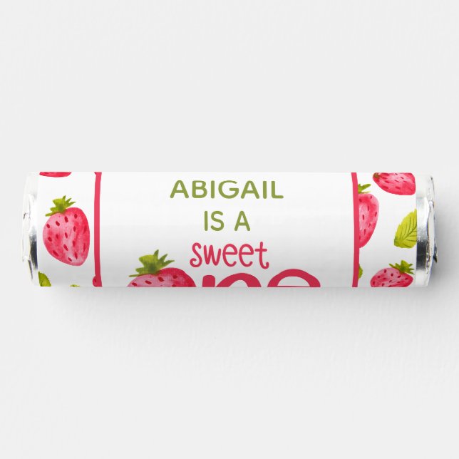 Personalized Berry First Birthday Breath Savers® Mints (Front)