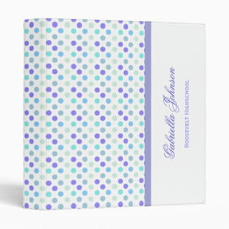 Personalized: Berry Polka Dot Binder