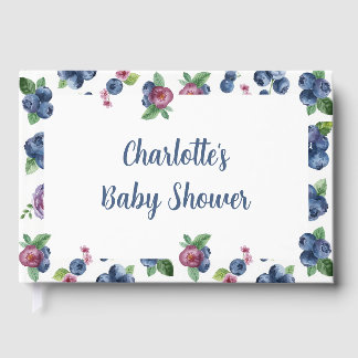 Personalized Berry Sweet Baby Shower Foil Guest Book