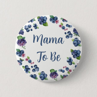Personalized Berry Sweet Baby Shower Mama-to-Be Button