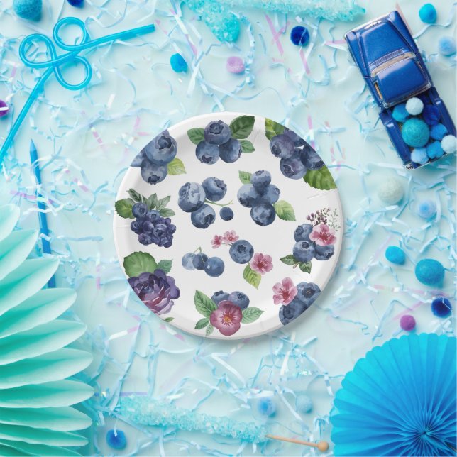 Personalized Berry Sweet Paper Plates (Party)