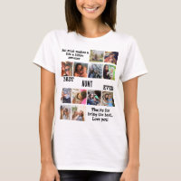 Personalized Best Aunt Ever 12 Photo Collage