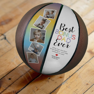 Personalized “Best Bonus Dad Ever” Basketball Gift