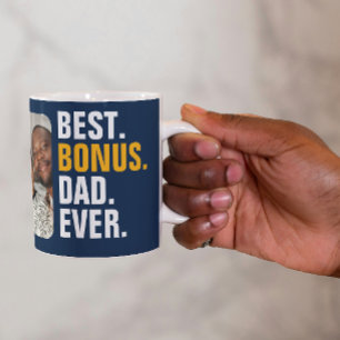 Personalized Best Bonus Dad Ever Stepfather Coffee Mug