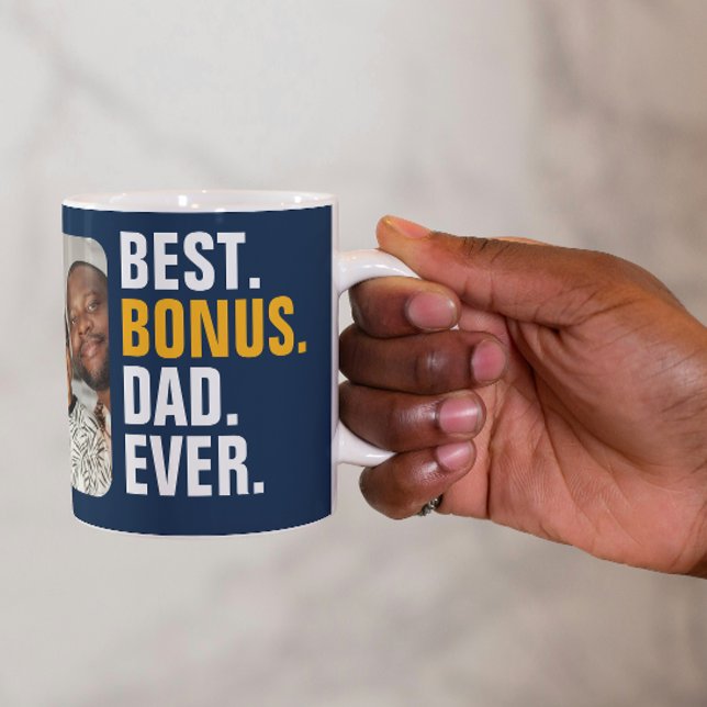 Personalized Best Bonus Dad Ever Stepfather Coffee Mug (Personalized Best Bonus Dad Ever Stepfather Coffee Mug from Ricaso. For the best Stepdad ever)