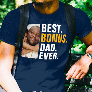 Personalized Best Bonus Dad Ever Stepfather T-Shirt