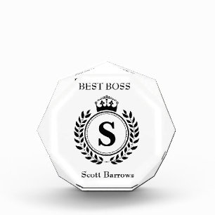 Personalized best Boss Customizable Awards