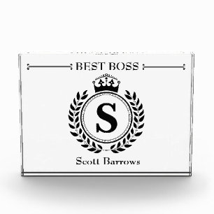 Personalized best Boss Customizable Awards