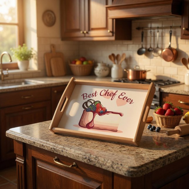 Personalized "Best Chef Ever" Serving Tray (Creator Uploaded)