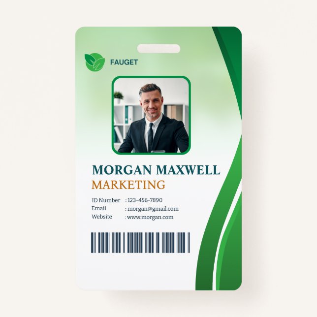 Personalized best Corporate Employee ID Badge (Front)
