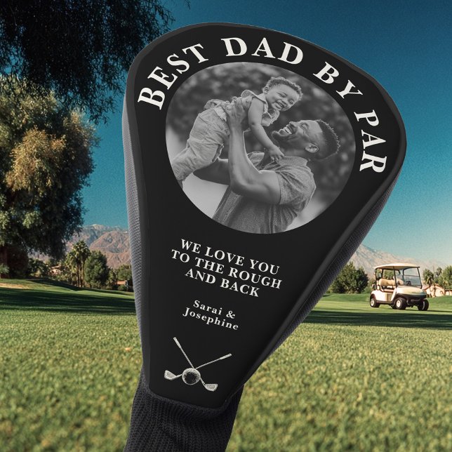 Personalized Best Dad by Par Custom Photo Gift Golf Head Cover (Creator Uploaded)