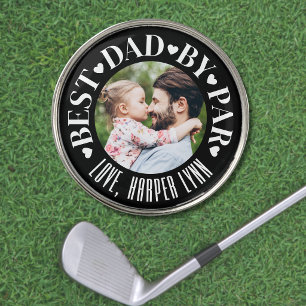 Personalized Best Dad By Par Golf Ball Marker