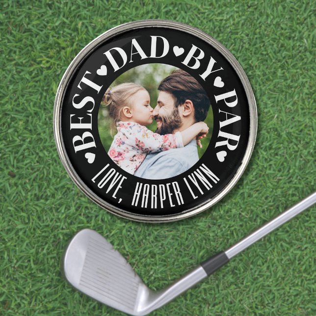 Personalized Best Dad By Par Golf Ball Marker (Personalized Best Dad By Par Golf Ball Marker)