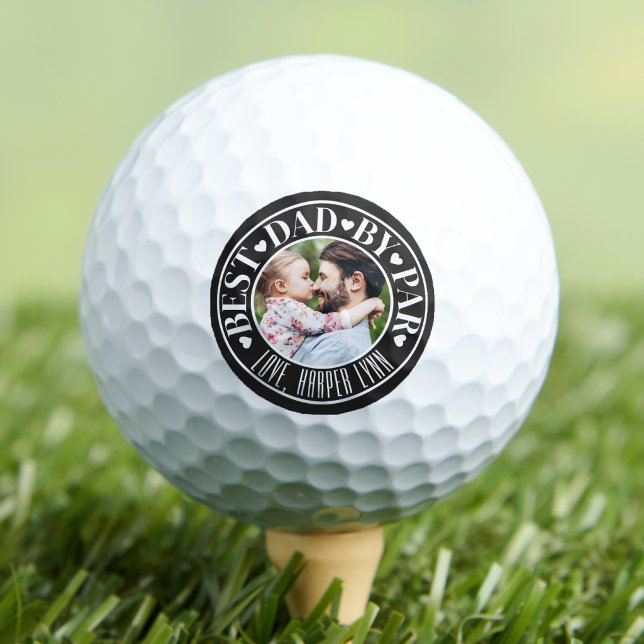 Personalized Best Dad By Par Golf Balls (Personalized Best Dad By Par Golf Balls)