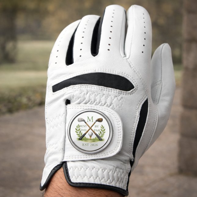 Personalized Best Dad By Par Monogram Golf Glove (Creator Uploaded)