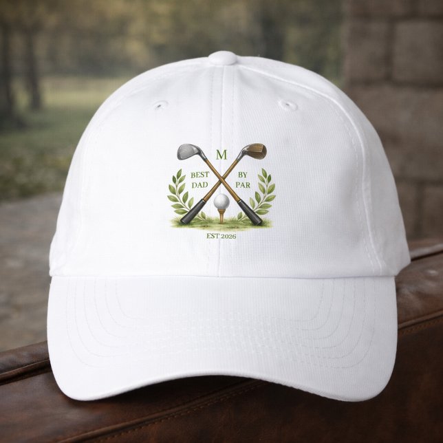Personalized Best Dad By Par Monogram Performance Cap (Creator Uploaded)