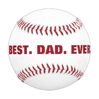 Personalized Best Dad Ever baseball