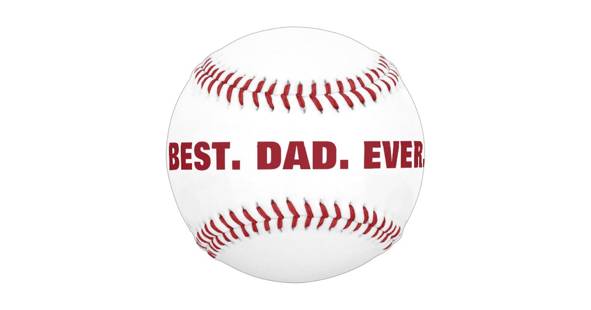 The Best Dad Ever - Family Personalized Custom Baseball - Father's Day –  kerryley