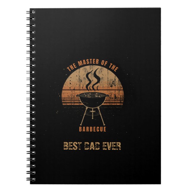 Personalized Best Dad Ever BBQ Playing Cards Notebook (Front)