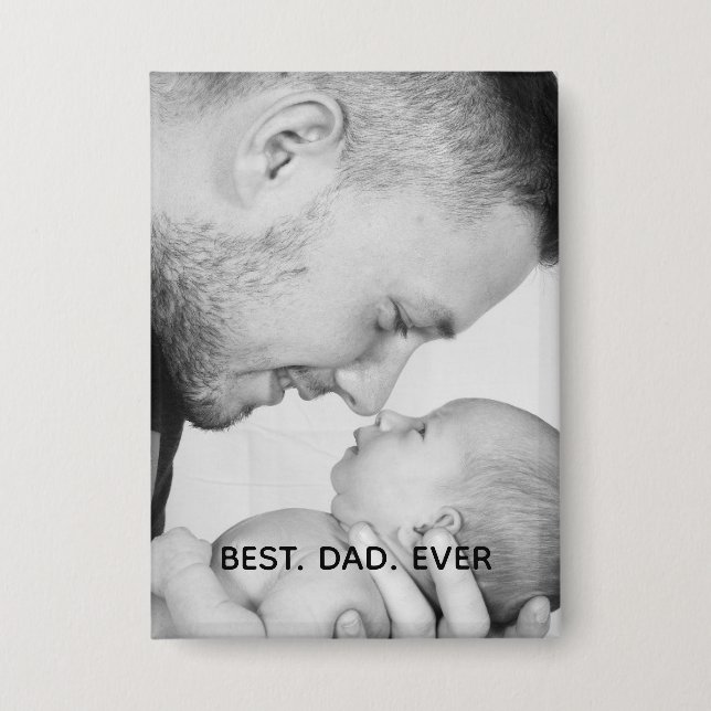 Personalized Best Dad Ever Button (Front)