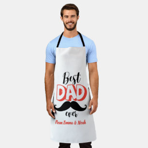 Personalized "Best Dad Ever" Custom Name Apron