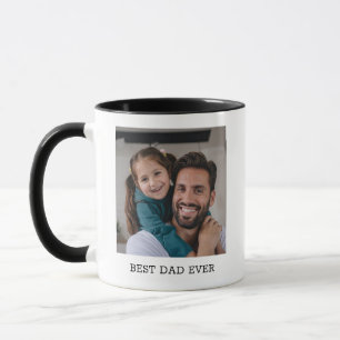 Personalized Best Dad Ever Fathers Day Photo Mug