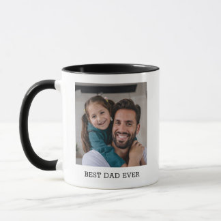 Personalized Best Dad Ever Fathers Day Photo Mug