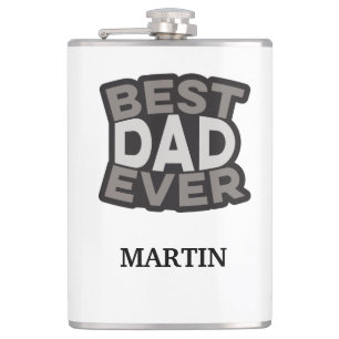 Personalized BEST DAD EVER Flask