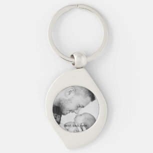 Personalized Best Dad Ever Keychain