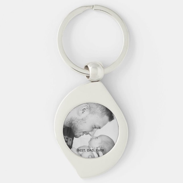 Personalized Best Dad Ever Keychain (Front)