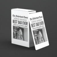 Personalized Best Dad Ever Newspaper Photo
