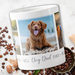 Personalized Best Dad Ever Pet Photo Dog Dad Giant Coffee Mug<br><div class="desc">Best Dog Dad Ever ♡... Surprise your favorite Dog Dad whether it's his birthday, Father's Day or Christmas with this super cute custom photo jumbo mug. Customize this coffee mug with your 3 of your dog's favorite photos, wrap around design, center photo has personalize with names, or a little message....</div>