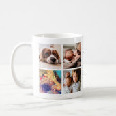 Personalized Best Dad Ever Photo Collage Coffee Mug (Left)