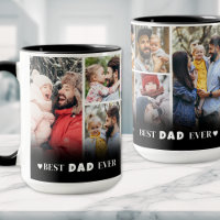 Personalized Best Dad Ever Photo Collage Father