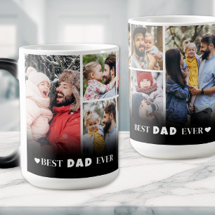 Personalized Best Dad Ever Photo Color Morph Mug