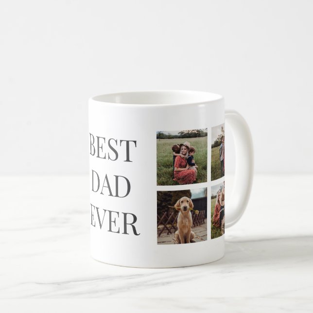 Personalized Best Dad Ever Photo Mug (Front Right)