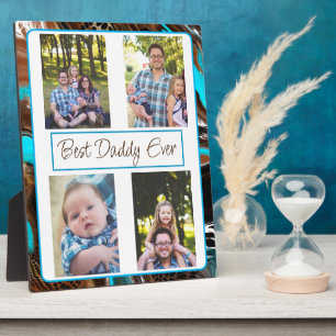 Personalized Best Dad Ever Photo Plaque