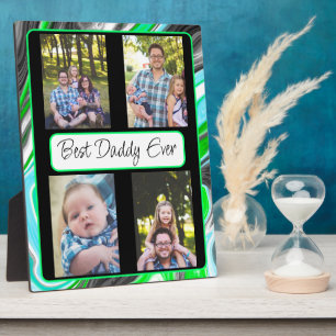 Personalized Best Dad Ever Photo Plaque