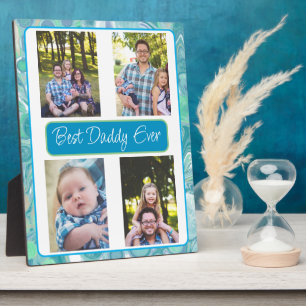 Personalized Best Dad Ever Photo Plaque