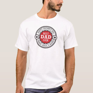 Personalized Best Dad Ever T-Shirt