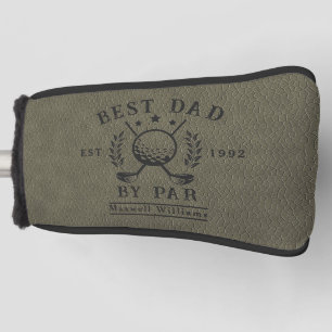 Personalized Best Dad Golf Army Green Head Putter Golf Head Cover