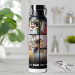 Personalized Best Dad Photo Collage Father Water Bottle<br><div class="desc">Personalized Best Dad Ever 9 Photo Collage Water Bottle. This heartfelt water bottle is a meaningful way to celebrate your dad and all the love he gives. Featuring a collage of nine cherished family photos, it brings together special memories for a touching, everyday reminder. At the bottom, Best Dad Ever...</div>