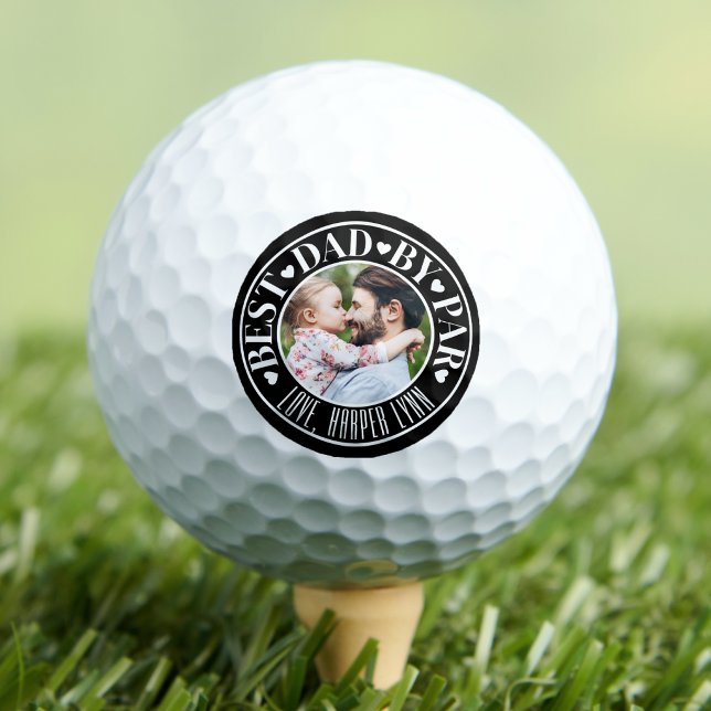 Personalized Best Dad Photo Golf Balls (Personalized Best Dad Photo Golf Balls)